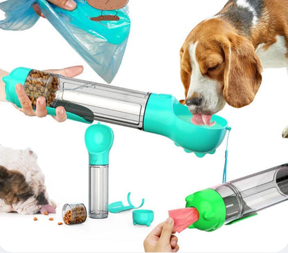 Botella Portátil 4 en 1 para Mascotas🐶🐱