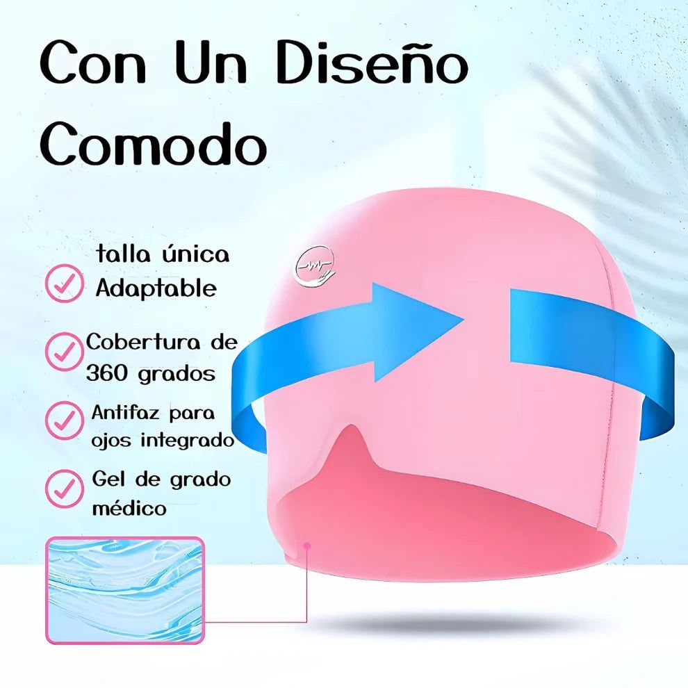 🧊 Gorro para Alivio del Dolor de Cabeza y Migraña – Terapia de Frío y Calor 🌡️
